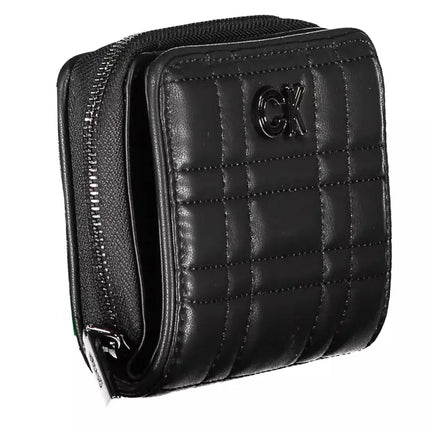 Black Polyester Women Wallet