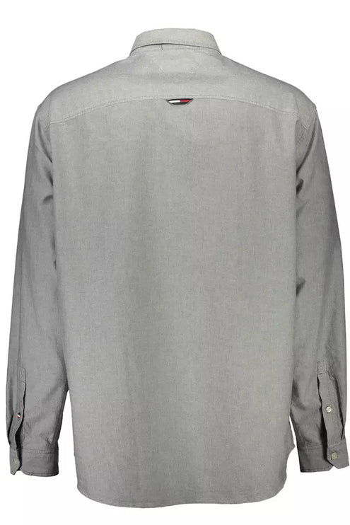 Gray Cotton Men Shirt