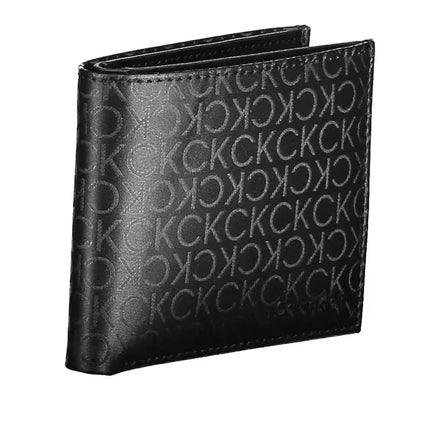 Black Polyester Men Wallet