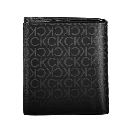 Black Polyester Men Wallet