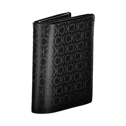 Black Polyester Men Wallet