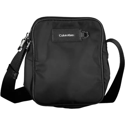 Black Polyester Men Shoulder Bag