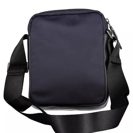 Blue Polyamide Men Shoulder Bag