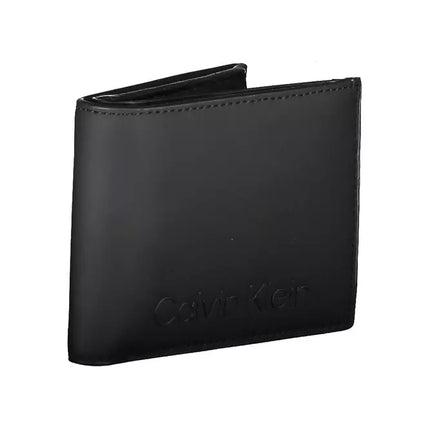 Black Polyester Men Wallet