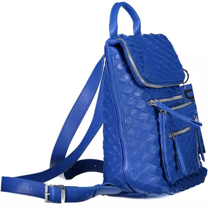 Blue Polyethylene Women Backpack