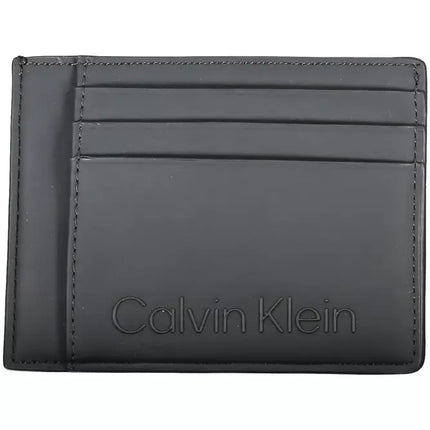 Black Polyester Men Wallet