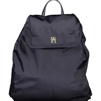 Blue Polyester Women Backpack