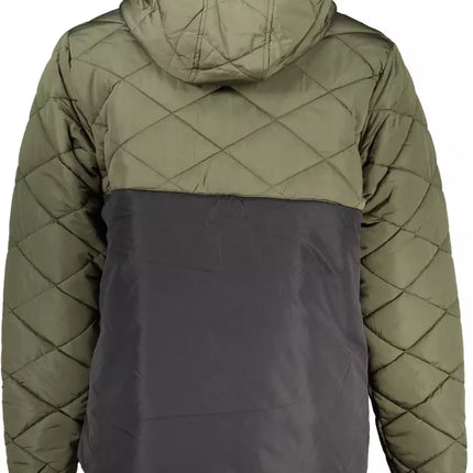 Veste à capuche verte classique avec accent de logo