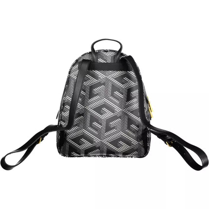 Black Polyethylene Women Backpack