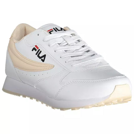 White Polyethylene Women Sneaker