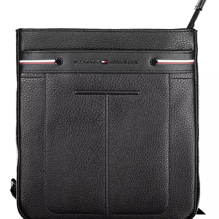 Black Polyethylene Men Shoulder Bag