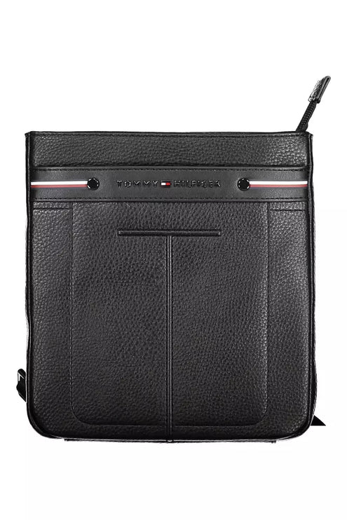 Black Polyethylene Men Shoulder Bag