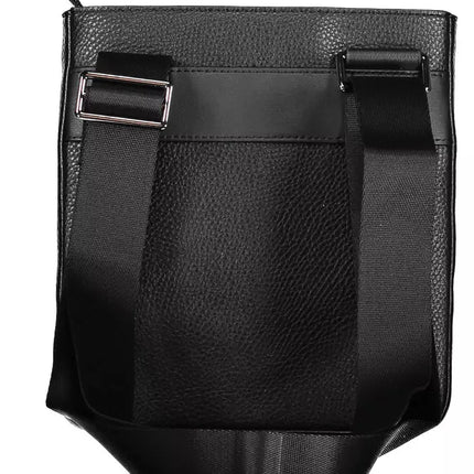 Black Polyethylene Men Shoulder Bag