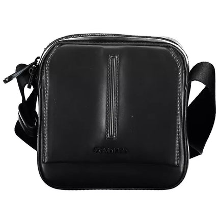 Black Polyester Men Shoulder Bag