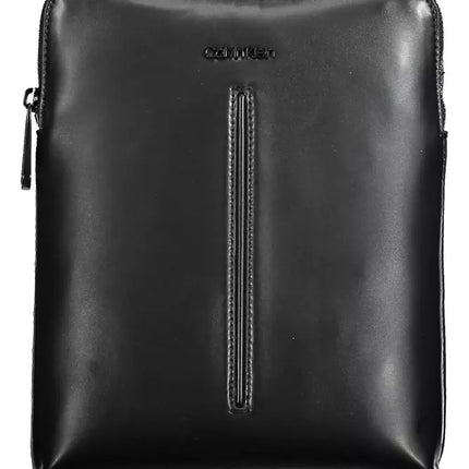 Black Polyester Men Shoulder Bag