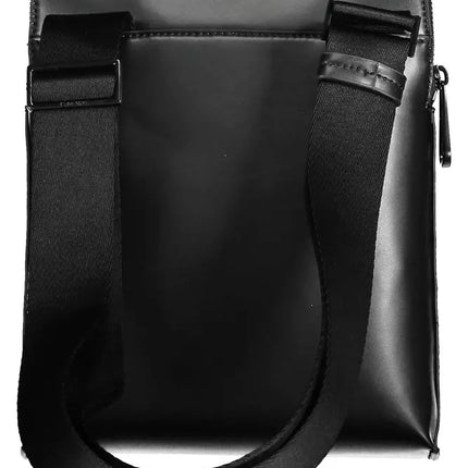 Black Polyester Men Shoulder Bag