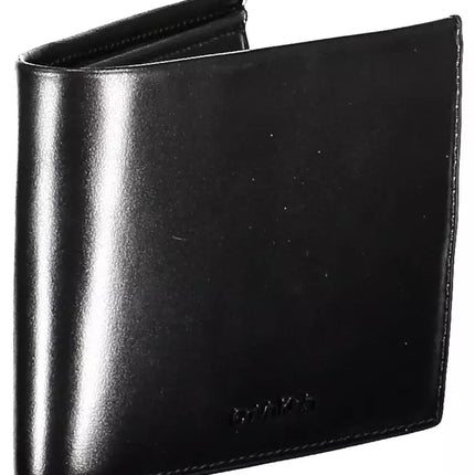 Black Leather Men Wallet