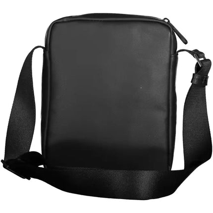 Black Polyester Men Shoulder Bag