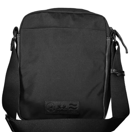 Black Polyester Men Shoulder Bag