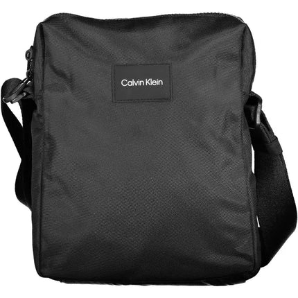 "Black Polyester Mens Shoulder Bag"