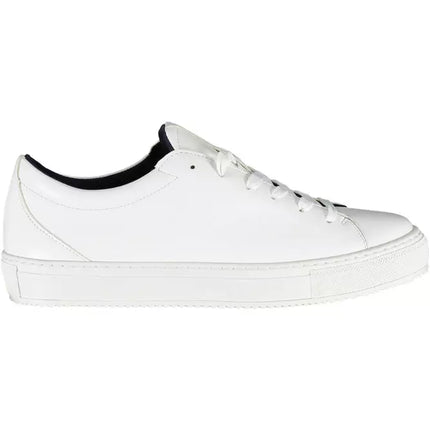 White Synthetic Women Sneaker