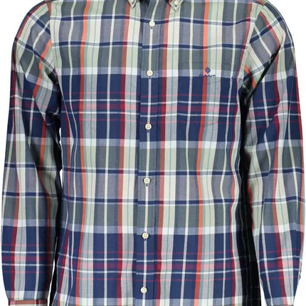 Camisa clásica de hombres con botones verdes