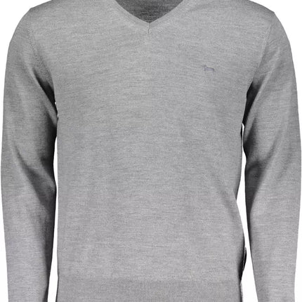 Gray Wool Men Sweater