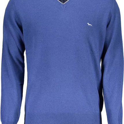 Blue Wool Men Sweater