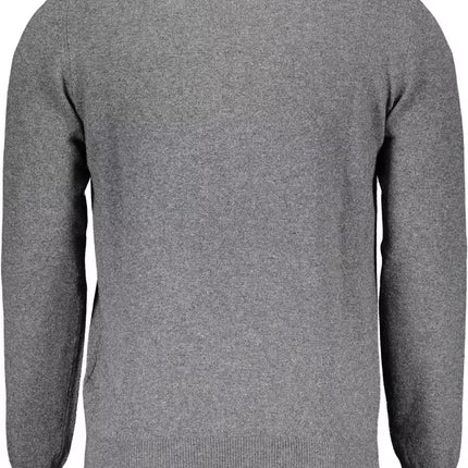 Gray Wool Men Sweater