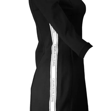 Black Polyester Women Dress