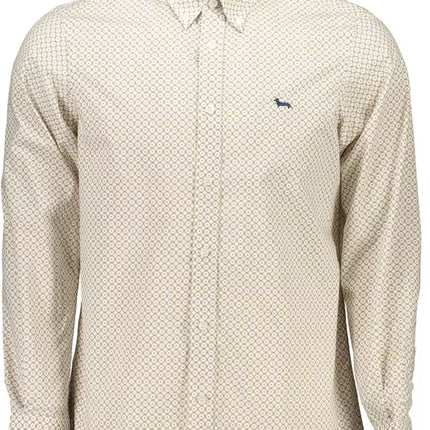 White Cotton Men Shirt