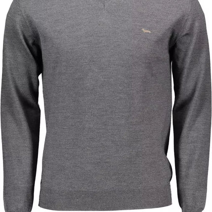 Gray Wool Men Sweater