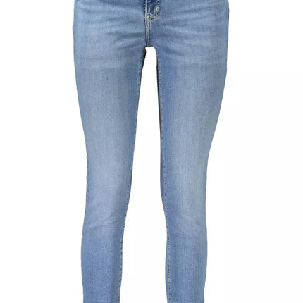 Light Blue Cotton Women Jeans