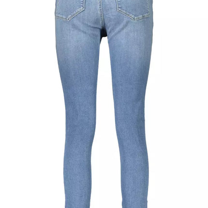 Light Blue Cotton Women Jeans