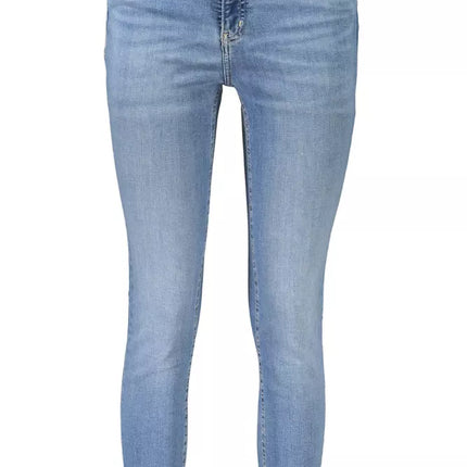 Light Blue Cotton Women Jeans