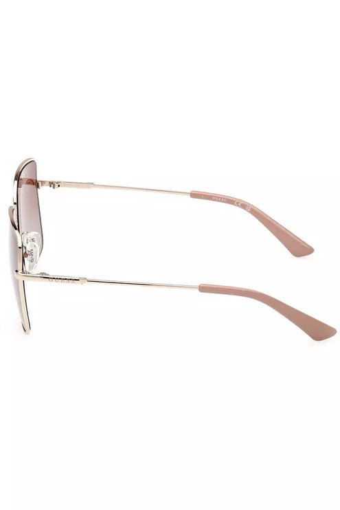 Gold Metal Women Sunglass