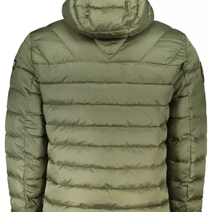 Veste à capuche en polyamide élégant en vert