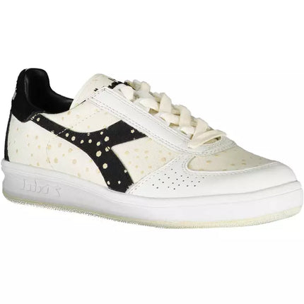 Eleganti sneaker allacci bianchi con accento logo