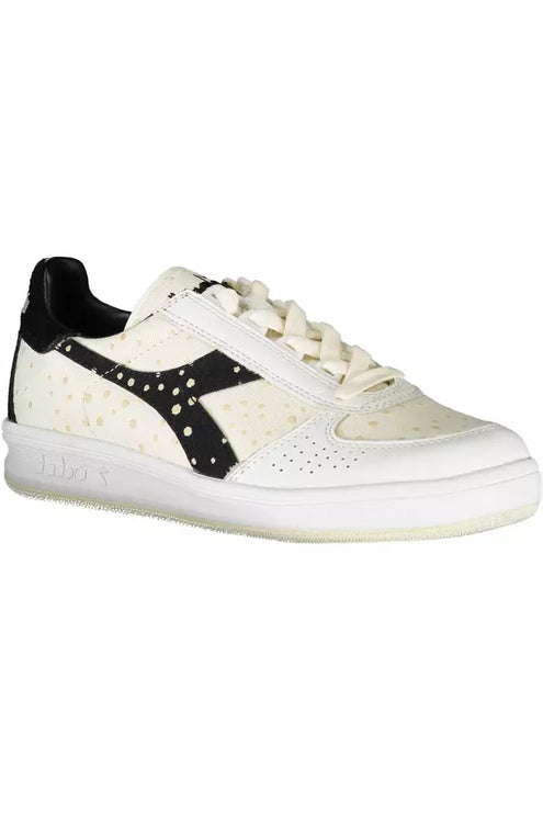 Eleganti sneaker allacci bianchi con accento logo