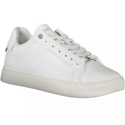 White Leather Women Sneaker