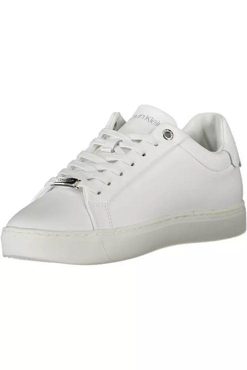 White Leather Women Sneaker