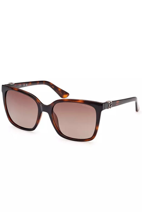 Chic Brown Square frame zonnebril