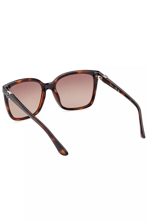 Chic Brown Square frame zonnebril