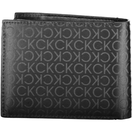 Black Polyester Men Wallet