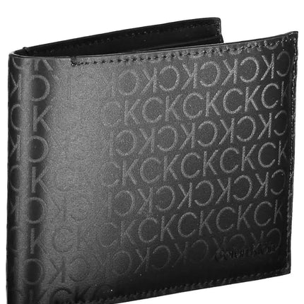 Black Polyester Men Wallet