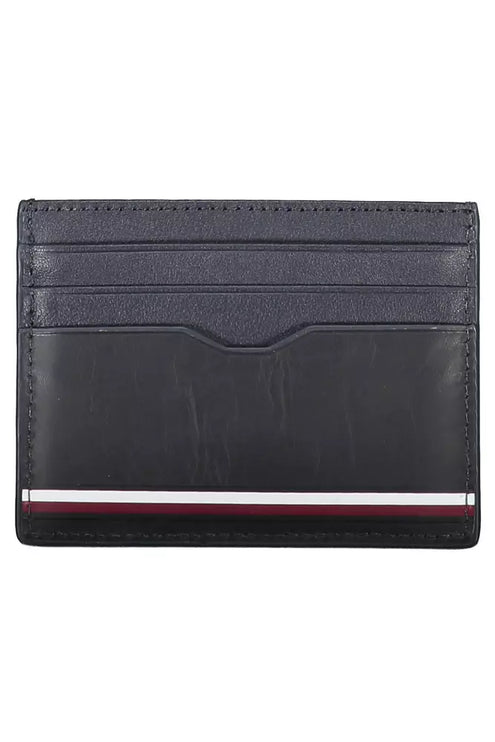 Blue Leather Men Wallet