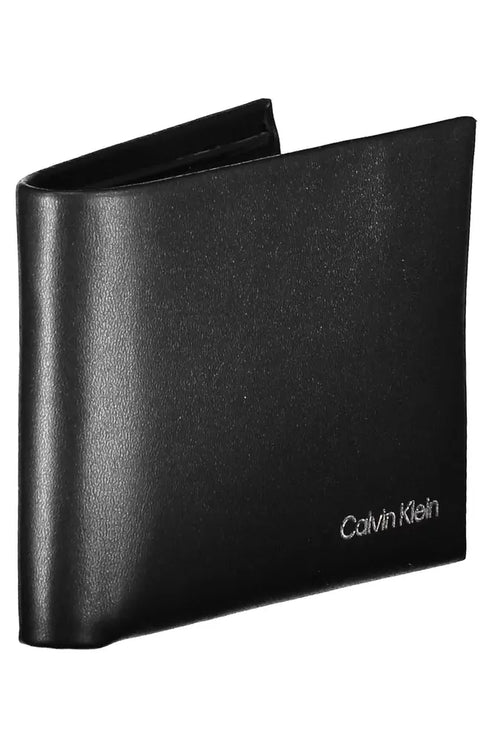 Black Polyester Men Wallet