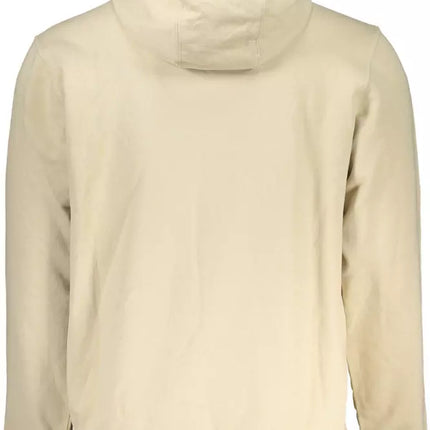 Beige Cotton Men Sweater