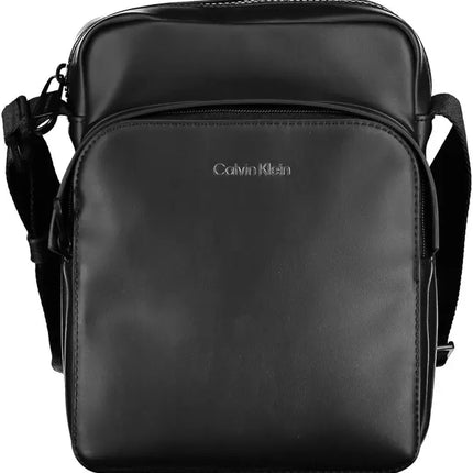 Black Polyester Men Shoulder Bag