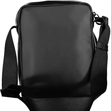 Black Polyester Men Shoulder Bag